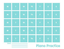 Piano Practice Chart Printable Todays Mama
