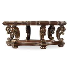 Silver and champagne leaf, hand textured. 5272 80111 Hooker Furniture Grand Palais Round Cocktail Table