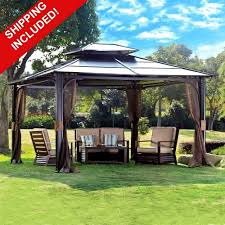 Madaga outdoor chandelier lighting is a perfect fit for patio furniture guranteed. Yescom 10 6x10 6 Outdoor Gazebo Canopy Top Replacement 2 Tier Uv30 200g Pa Patio Cover For Madaga Frame Accessories Patio Lawn Garden