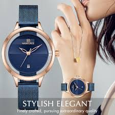 Amazon ignite sell your original digital educational resources: Naviforce Women Watch Top Brand Luxury Ladies Fashion Simple Stainless Steel Quartz Watches Female Waterproof Date Wristwatch Women S Watches Aliexpress