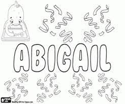 This is the place where you can add any text you want and color it along out beautiful coloring pages drawings. Abigail Biblical Name Coloring Page Printable Game