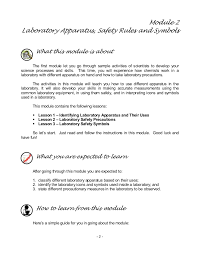 Laboratory and chemical safety, please refer to your laboratory's lab safety plan located in your lab. Chem M2 Laboratory Apparatus Safety Rules Symbols