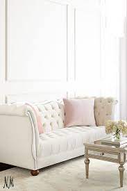 Haute House Gigi Tufted Sofa Furniture Home Living Room Pillows