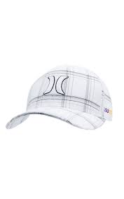 Hurley White Grey Plaid Lsu Logo Flexfit Cap Hurley Hats Plaid Hats Cowboy Hats