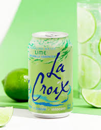 Natural Lacroix Lime Flavored Sparkling Water