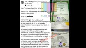 Bisa ikut wisuda (bukti otentik) 8. Viral Iklan Tawarkan Jasa Pembuatan Ijazah Dari Sd Sampai Kuliah