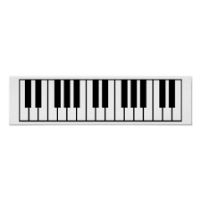 Herzlich willkommen auf unserer webseite. Klavier Tastatur Poster Zazzle De