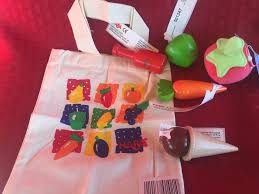 Lot Haba Wooden Play Food Toys Kids Kitchen Mini Linen Bag 6 Items New Geschenke Fur Kleinkinder