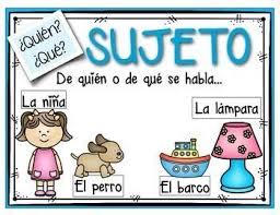 El Sujeto Y El Predicado - Mis Primeros Centros De Aprendizaje De AD1