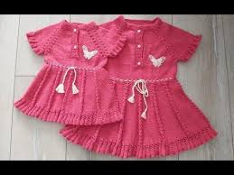 3 4 Yas Icin Elbise Yaptik Bastan Sona Anlatimli Youtube Baby Knitting Patterns Bebek Elbise Modelleri Bebek Kazaklari