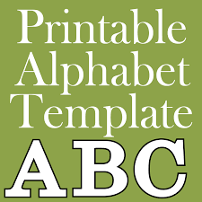 Free printable alphabet and number templates to use for crafts and other alphabet and number learning activities. Free Printable Letters Make Breaks