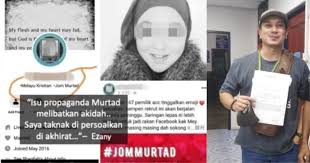 Namun kedudukan ini terjejas berikutan isu murtad yang menjadi semakin serius dan berleluasa di negara ini. Golongan Murtad Buat Pengakuan Secara Terbuka Apa Tindakan Kita Ummahtoday