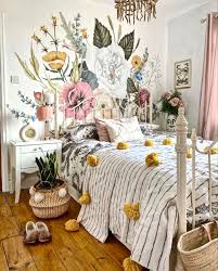Whether it comes through in your bed linens, on the walls via wallpaper, or through a window seat refresh with cozier textiles, my clients are anticipating they'll be burrowing this winter and are looking. Honey Bloom Wallpaper In 2021 Floral Bedroom Floral Wallpaper Bedroom Girl Bedroom Decor