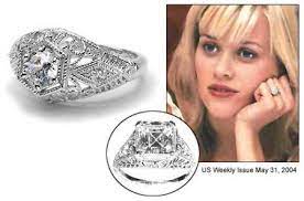 Reese Witherspoon S First Engagement Ring To Ryan Phillippe It Is A R Neil Lane Engagement Rings Celebrity Engagement Rings Antique Solitaire Engagement Rings
