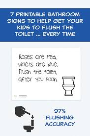 7 Printable Bathroom Signs To Help Get Your Kids To Flush The Toilet Every Time Kids Bathroom Sign Bathroom Signs Printable Bathroom Signs Choose from thousands of designs or create your own today!