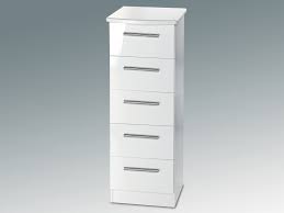 Look taller, shorter, wider or narrower as well. Welcome Knightsbridge White High Gloss 5 Drawer Tall Narrow Chest Of Drawers Assembled