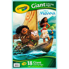 These oversized pages feature large, detailed images that can be colored with crayons, colored. Crayola Giant Coloring Pages Featuring Disney S Moana Walmart Com Coloring Pages Disney Moana Crayola
