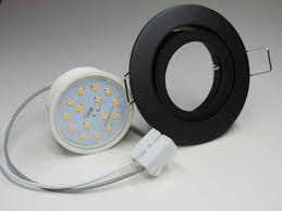 Spot Einbaustrahler Led 8xultraflacher Schwarz Mattflat
