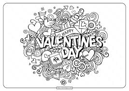 Printable products on free printables online are not allowed for commercial use. Free Printable Happy Valentines Day Coloring Page