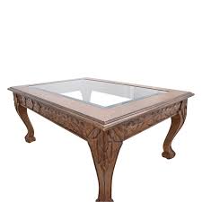 These coffee tables go well with. 89 Off Traditional Glass Top Coffee Table Tables