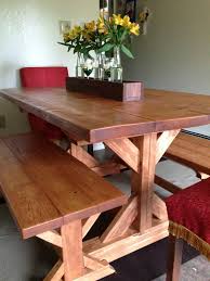 Pin By Ana White On Dining Room Tutorials Farmhouse Table With Bench Farmhouse Table Plans Farmhouse Kitchen Tables