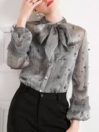 Black And Gold Dress Shirts Womens Tops For Women Shop Long Or Short Blouses Shirts Stylewe In 2020 Elegant Blouses Fashion Casual Tops For Women