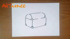 Photo frame with chests full of gold at sea bottom. How To Draw A Treasure Chest Youtube