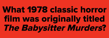 Rd.com knowledge facts there's a lot to love about halloween—halloween party games, the best halloween movies, dressing. Quiz Horror Movie Trivia
