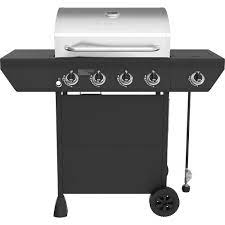 Nexgrill 4 Burner Propane Gas Grill In Black With Side Burner And Stainless Steel Main Lid The Home Depot Canada