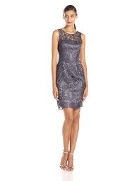Adrianna Papell Women S Illusion Neck Lace Dress Dresses Lace Dress Fashion