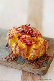 Bloomin Baked Potato Recipe The Gunny Sack Bloomin Baked Potato Recipe Baked Potato Recipes Recipes