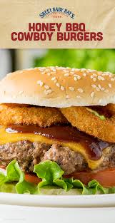 One Of The Best Burger Recipes We Ve Seen In A While Thanks To Iwashyoudry For Whipping Up This Simple Anytime Meal Cowboy Burger Honey Bbq Honey Barbecue