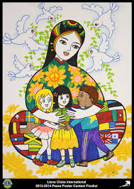 Finalist From China Qingdao Heping Lions Club 2013 2014 Peace Poster Contest Mỹ Thuật Dự An Nghệ Thuật Ap Phich