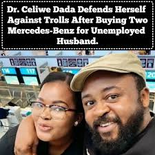 Dr. Celiwe Dada is hitting back at online trolls after revealing she financed two Mercedes-Benz vehicles for her unemployed husband, while also covering household expenses. Read More: https://vanslive.co.za/news/f/dr- celiwe-dada-defends-herself-against ...