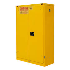 Flammable Storage 45 Gallon Self Close Yellow Durham Manufacturing