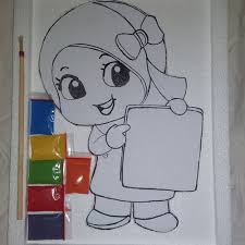 Variasi mewarnai gambar anak muslim 52 yang seharusnya dicoba 672 x 672. Jual Styrofoam Sterofom Mewarnai Anak Muslimah Kota Tangerang Selatan Lena Sophie Tokopedia