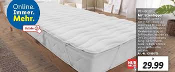 Meradiso matratzen topper mit 7 zonen körpersteppung 90x200 cm günstig auf amazon de. Meradiso Matratzentopper Angebot Bei Lidl