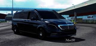 Ets2 Mercedes Benz Vito V Class 2018 V2 0 1 35 X Mercedes Benz Vito Mercedes Benz Mercedes