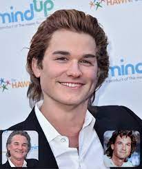 I thought kurt russell had a tiny personal hairdresser in this photo and tbh my brain was fine with the. De Aged Kurt Russell Morph Silk Brown Young Faceapp