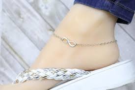 Silver Infinity Charm Foot Chain Jewelry Anklet Ankle Bracelet Etsy In 2020 Ankle Bracelets Infinity Charm Foot Chains