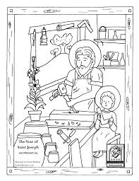 Best free coloring pages for kids & adults to print or color online as disney, frozen, alphabet and more printable coloring book. St Joseph Coloring Printable Year Of St Joseph