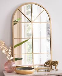 Miroir Fenetre En Metal Dore 65x110 Arcade Maisons Du Monde In 2020 Window Mirror Mirror Mirror Decor