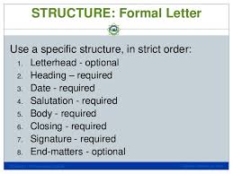Also, the language of the letters should be very professional. Professional Communication The Structure Of Formal Letters