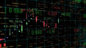 Table And Bar Graph Of Stock Chart Exchange Market Indices Animation Background