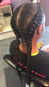 2 Feeder Braids Braids With Weave Two Braid Hairstyles Braided Hairstyles