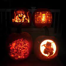 Jack o'lantern is a special episode of granblue fantasy: These Demon Slayer Jack O Lanterns Show Some Next Level Carving Skills Grape Japan