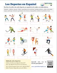 Lista de palabras más usadas en una conversación. Los Deportes En Espanol Ejercicios En Pdf Spanishlearninglab