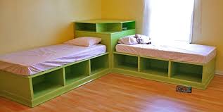 You'll like this ikea hack, expedit queen platform bed. Corner Hutch Plans For The Twin Storage Beds Ana White