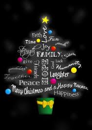Kerstboom Vol Woorden Voor Een Fijne Kerst En Gelukkig Nieuwjaar In Het Engels Merry Christmas Tree Full Words As Laughter P Kerst Kaarten Kerstwensen Kerst