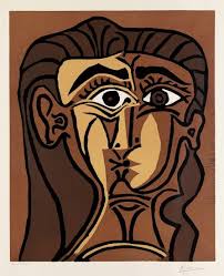 He was born pablo ruiz picasso on october 6, 1881, in malaga, spain. Pablo Picasso Tete De Femme Head Of A Woman 1962 Linocut
